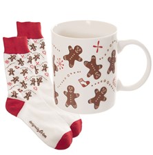 Gift mug with socks - women's ORION Gingerbread 0.35l