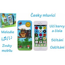Dětský telefon TEDDIES Moudrá sova - česky mluvící