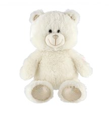 Children's teddy bear TEDDIES white 40cm