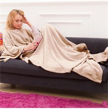 Blanket with sleeves 4L 7179b Cream