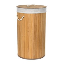 Laundry basket G21 Bamboo 55l Brown