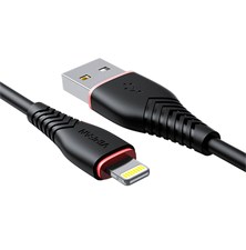 Cable VFAN X01 Anti-Break USB /Lightning 1m Black