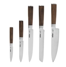 Set of kitchen knives ORION Wooden 5pcs