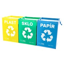 Set of bags for sorted waste SIXTOL Sort Easy 3 Basic 3x36l