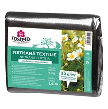 Netkaná textília mulčovacia Neotex ROSTETO 50g 1,6x5m čierna