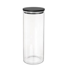 Jar ORION  glass/bamboo 1.3l round