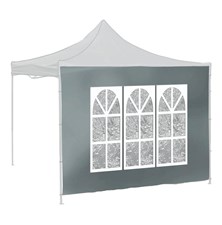 Bočnice pre párty stan CATTARA 13345 Window Waterproof 2x3m 420D sivá