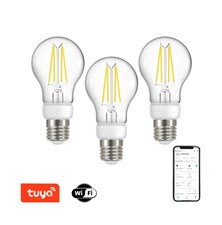 Smart LED žárovka filamentová E27 7W IMMAX NEO 07713C WiFi Tuya sada 3ks