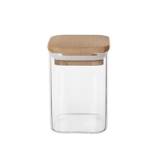 Jar ORION glass/bamboo 0.25l square