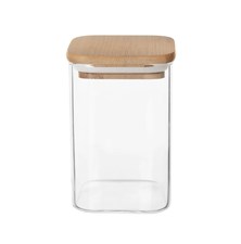 Jar ORION glass/bamboo 1,3l square