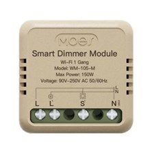 Smart ovládač osvetlenia MOES Switch Module MS-105 WiFi Tuya