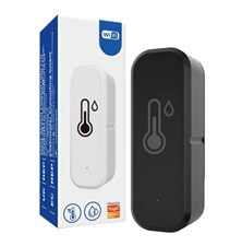 Smart temperature and humidity sensor WiFi Tuya Black