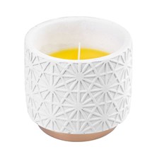 Scented candle Citronella 200g white