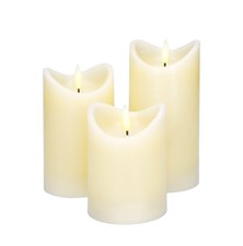 Wax LED candle SOLIGHT 1V279 set of 3 pcs