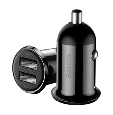 Car adapter BASEUS Grain Pro Black