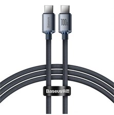 Kabel BASEUS Crystal Shine USB-C/USB-C 1,2m Black 100W