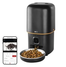 Smart automat na krmivo EMOS Pet Care s kamerou, 4 l, čierny, WiFi Tuya