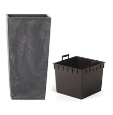 Kvetináč URBI SQUARE BETON EFFECT antracit 29,5cm