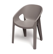 Stolička záhradná PREMO 615x560x815mm - zemito hnedá