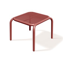 Stôl odkladací BRENE 545x535x415mm - retro červená
