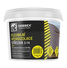 Flexibilní hydroizolace STŘECHA S-T4 DEN BRAVEN DEBBEX černá 5kg