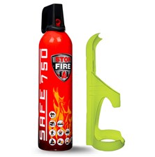 Fire extinguisher spray SAFE 750ml foam + holder 75F