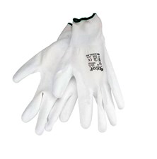 Polyester gloves in PU, white, 280mm, EXTOL PREMIUM