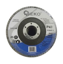 Sheet metal disc 115mm P40 GEKO G00300