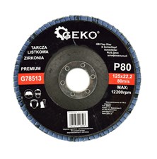 Lamellar disc 125mm P80 GEKO G78513