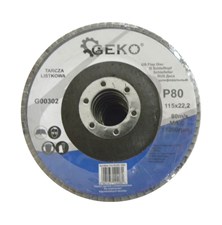 Sheet metal disc 115mm P80 GEKO G00302