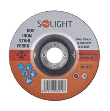 Metal grinding wheel 100mm SOLIGHT RNUB-BK100