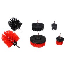 Set of brushes for a drill SIXTOL CAR DETAILING DRILL BRUSH 6 6pcs