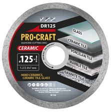Kotouč řezný diamantový 125mm PROCRAFT DR125 Ceramic