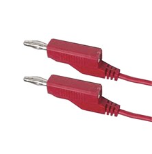 Connecting cable 0.35mm2 / 1m with bananas red HADEX N530