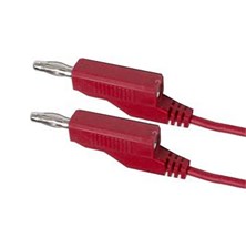 Connecting cable 0.35mm2 / 2m with bananas red HADEX N535