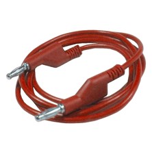 Connecting cable 1mm2 / 1m with bananas red HADEX N530A