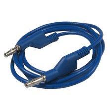 Connecting cable 1mm2 / 1m with bananas blue HADEX N531A
