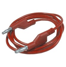 Connecting cable 1mm2 / 2m with bananas red HADEX N535A