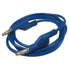 Connecting cable 1mm2 / 2m with bananas blue HADEX N536A