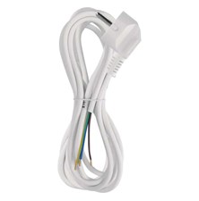 Power cord PVC 3x0,75mm 3m white