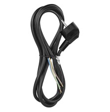 Power cord PVC 3x1,0mm 2m black