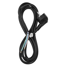 Power cord PVC 3x1,5mm 2m black