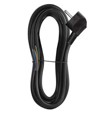 Power cord PVC 3x1,5mm 3m black
