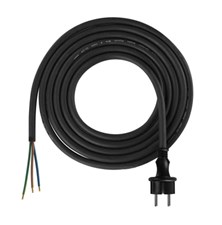 Power cord rubber 3x1,5mm2 3m black  EMOS