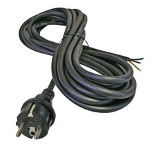 Power cord rubber 3x1,5mm2 5m black  GETI