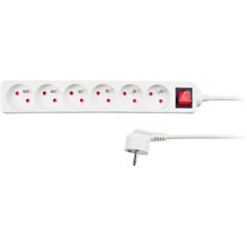 Extension cable 6 sockets 5m SOLIGHT PP73 with switch