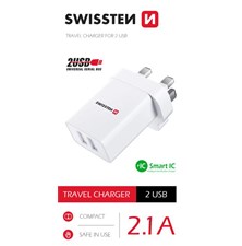 Travel adapter SWISSTEN 22045100 for use from the Czech Republic in Great Britain