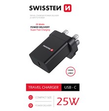 Adaptér cestovní pro iPhone/Samsung SWISSTEN 22045300 pro použití z ČR ve Velké Británii