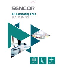 Laminating foil SENCOR SLA FA3M150 A3 150mic 25pcs
