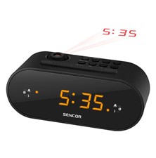 Radio alarm clock SENCOR SRC 3100 B Black projection